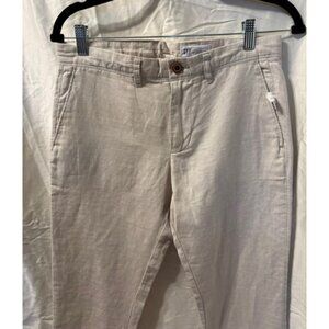 GAP LINEN BLEND TAN WOMEN'S PANTS   28" X 30" NEW WITH TAGS NICE PANTS